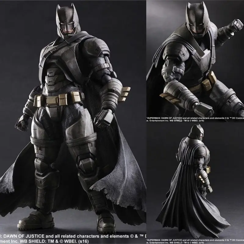 

26cm Dc Comics Dark Knight Batman Gk Reassembly Refit Action Figures Toy Justice League Heavy Equipment Batman Model Toys Gifts