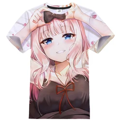 New 2023 Anime Love Is War 3D Print T-shirt Fashion Streetwear Men Women Sport Casual T Shirt Kawaii Girl Hip Hop Tees Tops