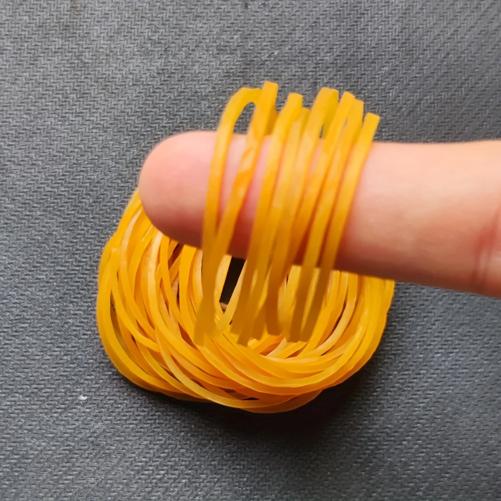 400 Pcs Yellow Rubber Bands 43mm Diameter  Adjustable Elastic Rubber Ring For Office Student Stationery Supplies  School Home