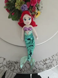 Original Disney Ｍovie Sequin mermaid princess 48cm High Quality Plush toys Dolls Christmas gift Birthday gift for children
