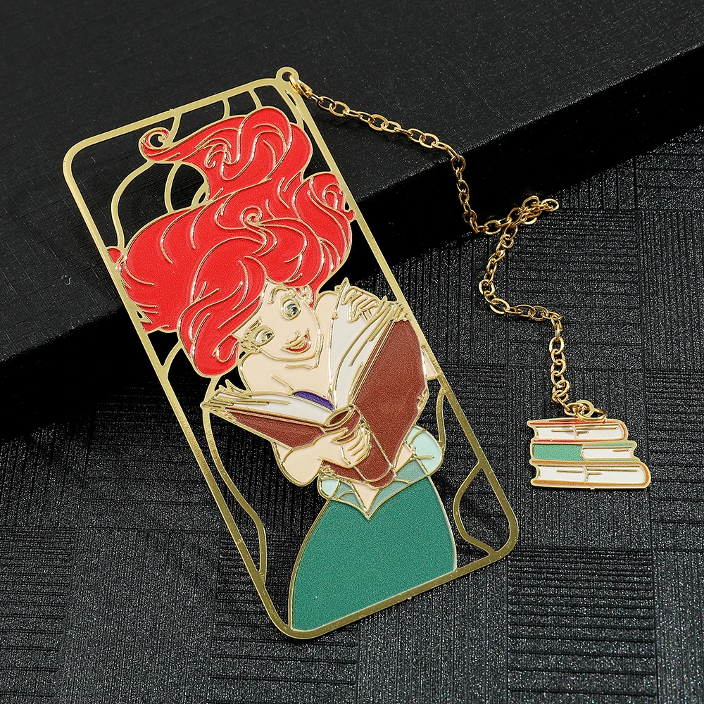 Marcapáginas de Metal de colección para fanáticos de niñas, marcapáginas de Anime para amantes de los libros, accesorios para mujeres, marcador de