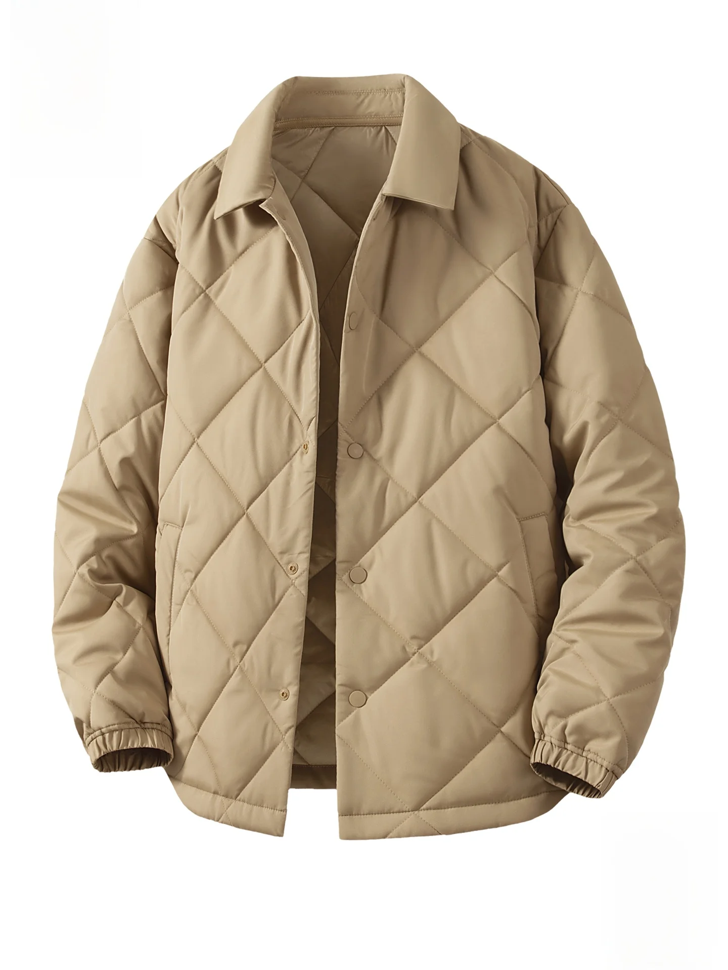 

Monkey Winter Cotton Jaet Men's irt Sle Collar Thiened Warm Casual Long Sve Polyester Inner Lined Coat