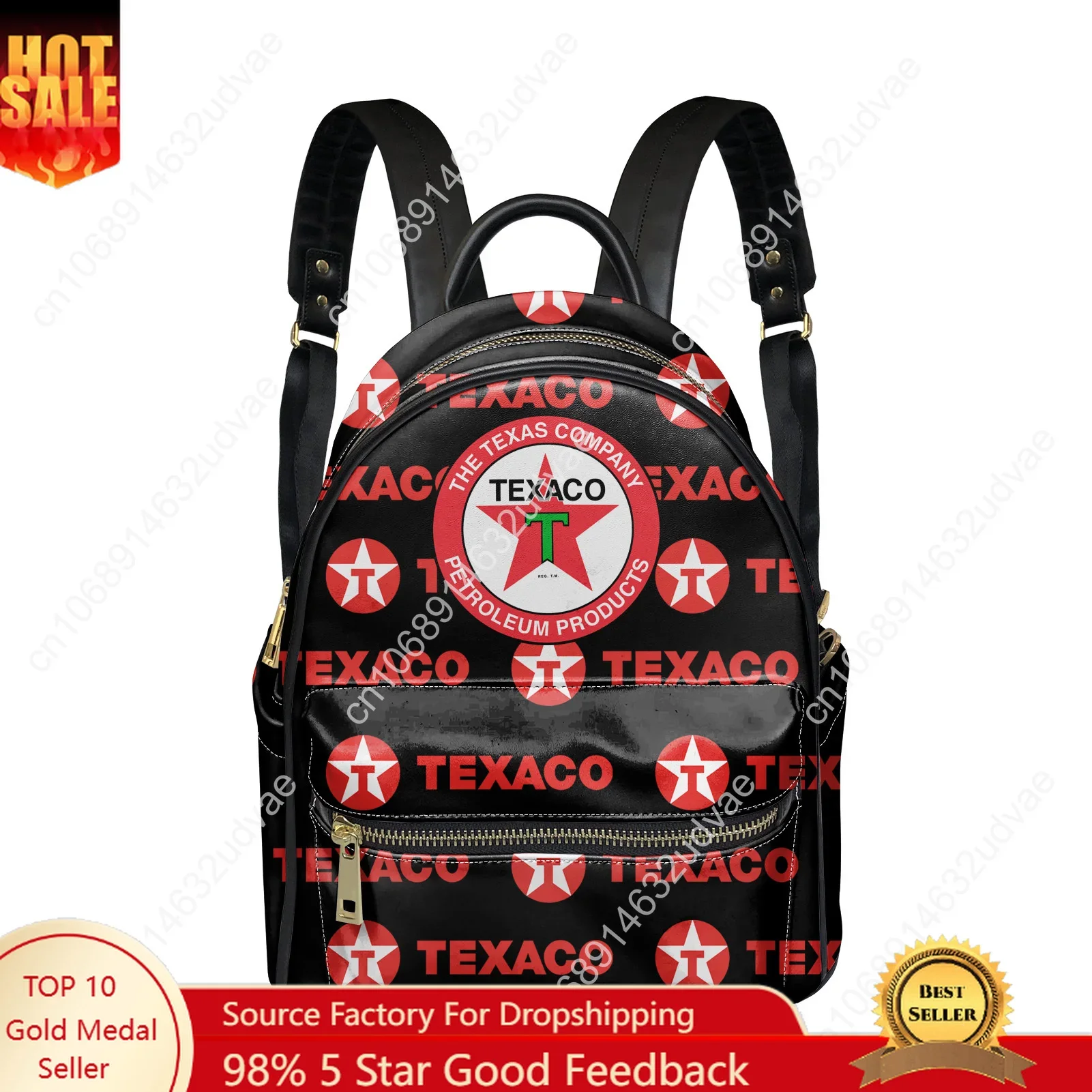 

Texaco Backpack Womens Men Knapsack Personalized Text Image Double Shoulder Bag Business Travel Bookbag Rucksack Gift Daypack