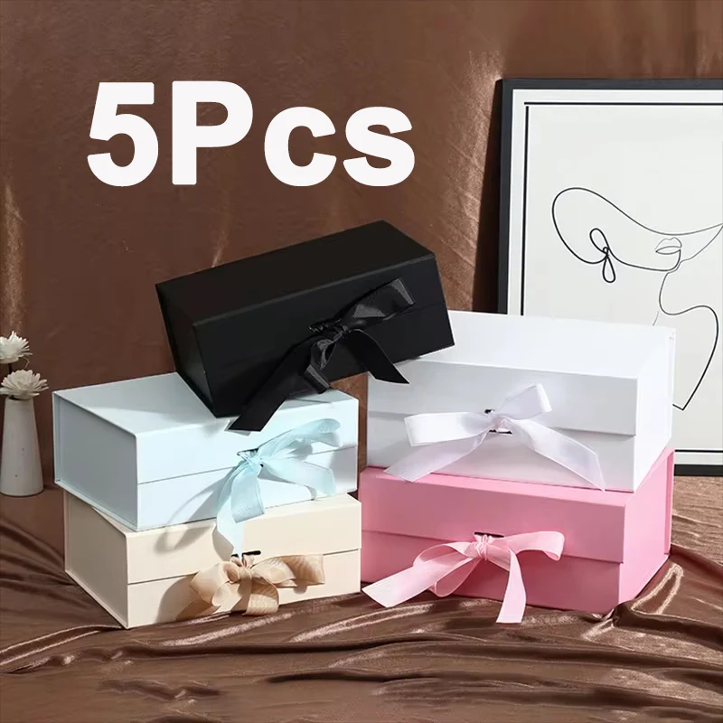 

Sturdy Gift Box 5Pcs Bridesmaid Proposal Boxes Recyclable High Quality Elegant Boxes For Gifts - Easy To Put Together
