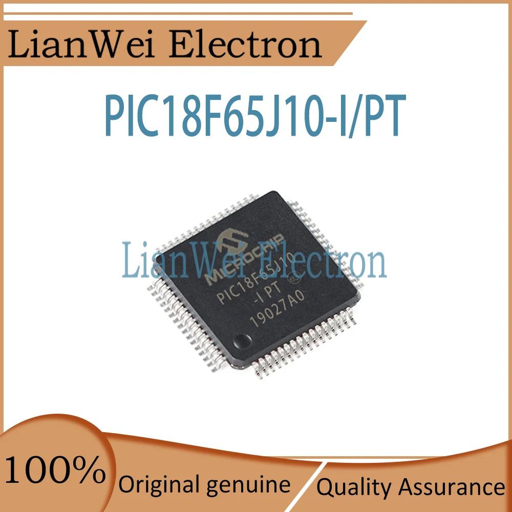 

PIC18F65J10 PIC18F65J10-I/PT PIC18F65 IC MCU Chipset TQFP-64