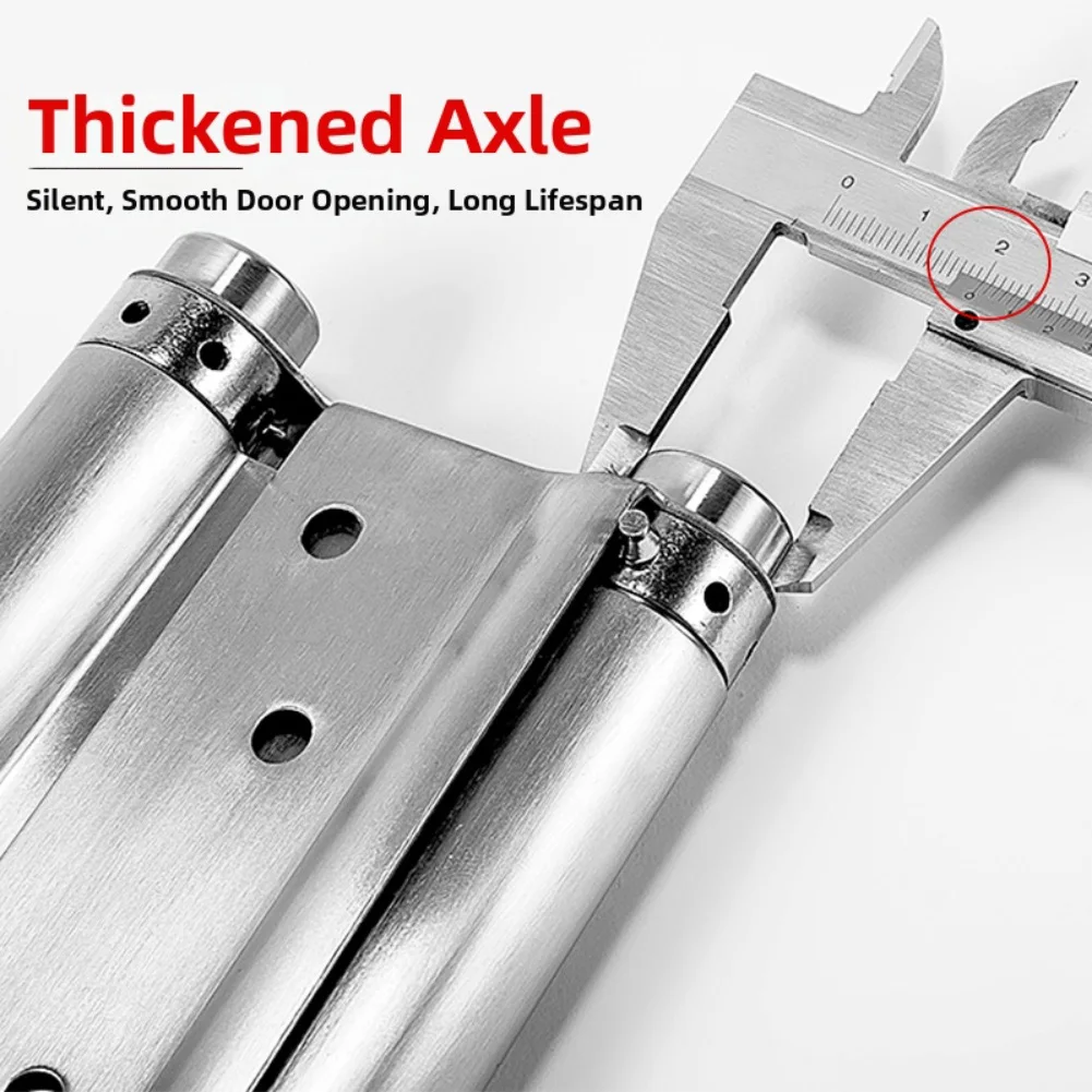 Self-closing Hinge Double Spring Hinge Automatic Closing Adjustable Tension Compact Structure Multi-layer Processing