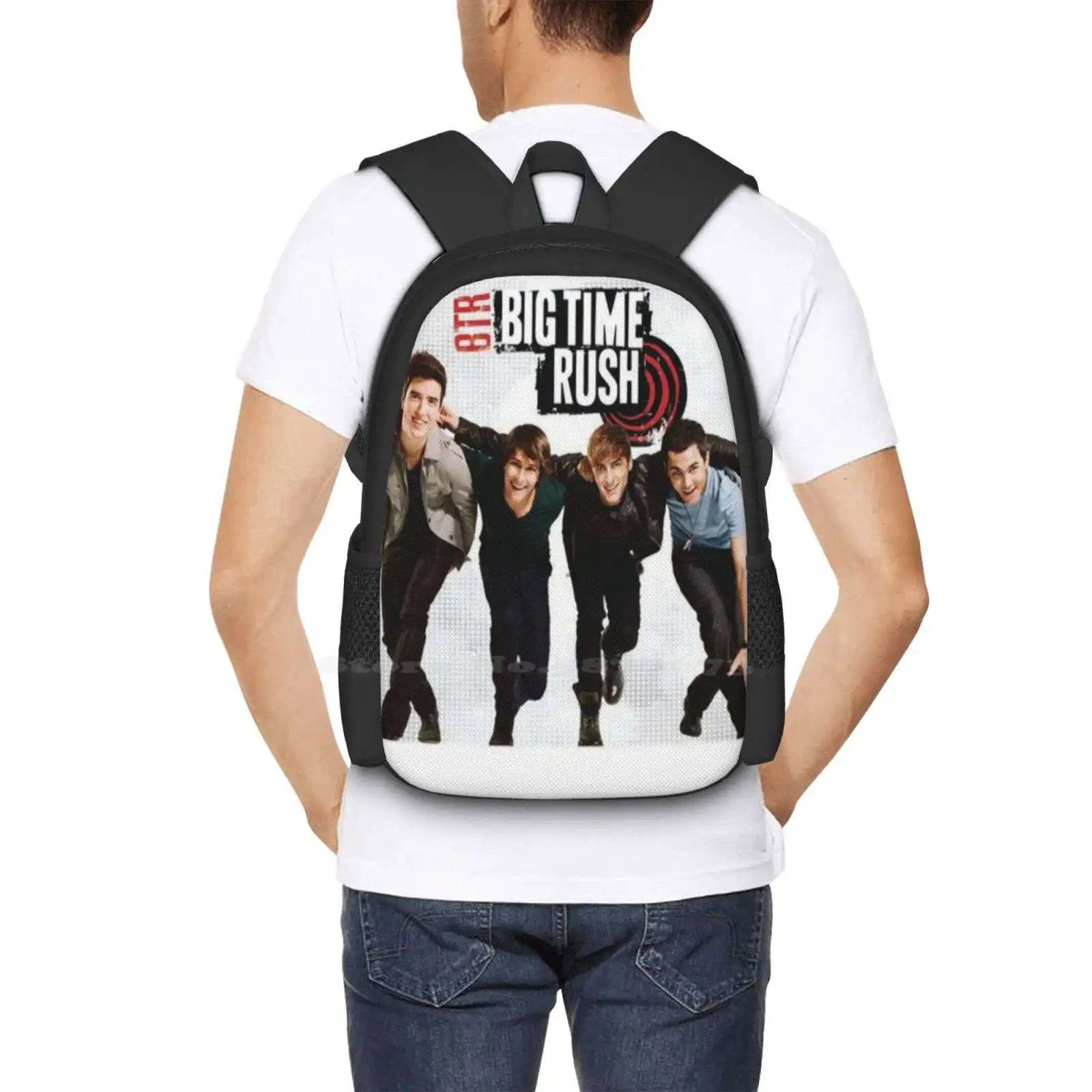 Big Time Rush Teen College Student Backpack Pattern Design Bags Big Time Rush 2021 Victorious Hulu Big Time Rush Cast 2021