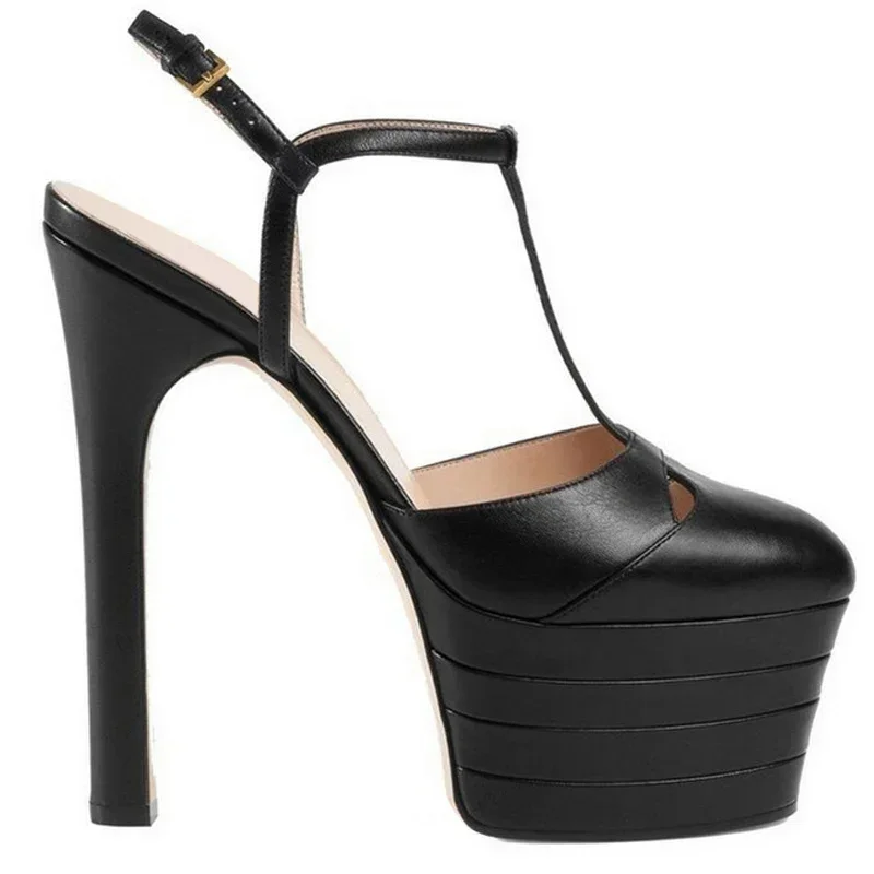 

【Measure your feet length before order】Luxry Designer Women Sandals High Heel Strappy Sexy Dress Party Platform Lady Shoe D-SL-2