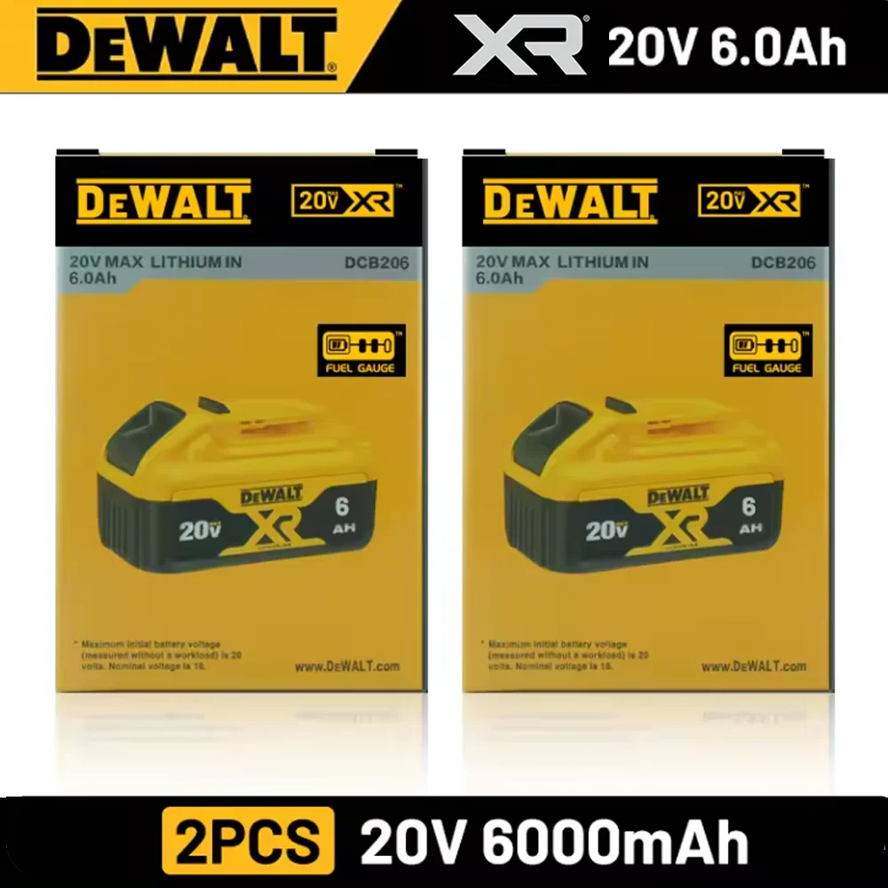 

DEWALT 20V battery 6AH rechargeable lithium-ion batterycharger DCB118 Brushless Electric Screwdriver Drill DCD805 power tool