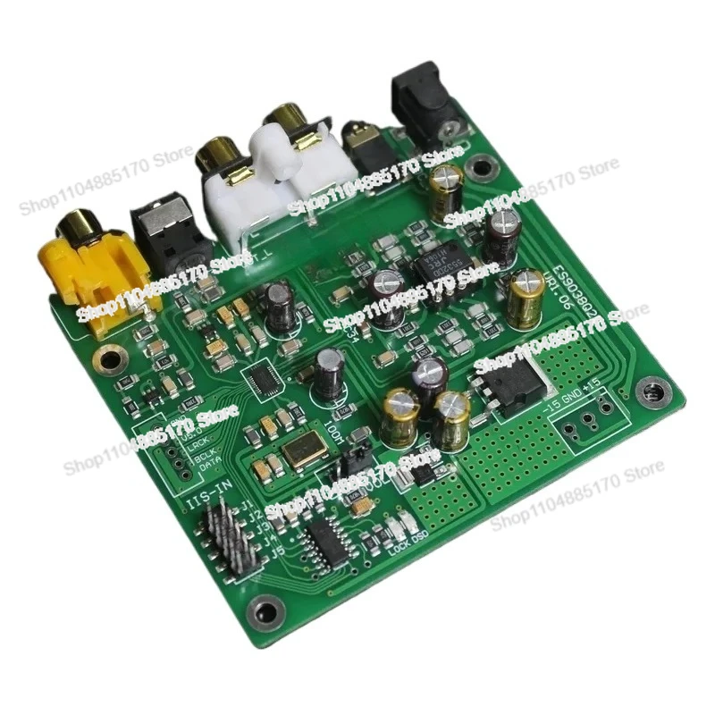 Плата декодера ЦАП DSD ES9038 Q2M поддерживает коаксиальное волокно DOP IIS DSD 384 кГц