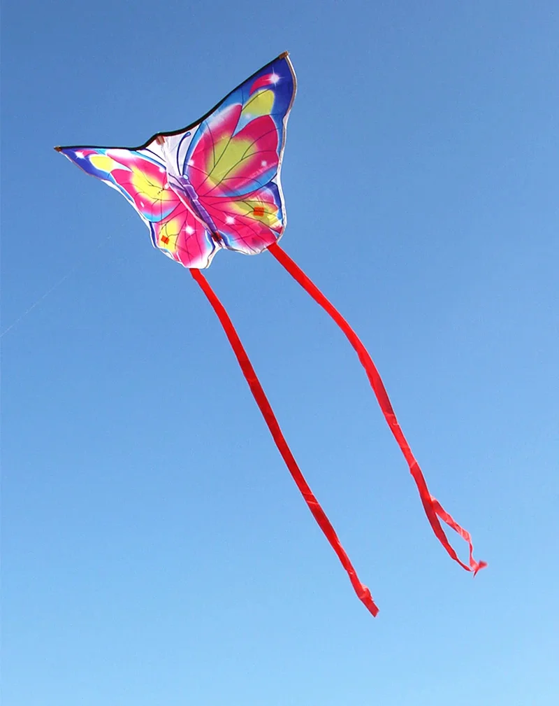 나비 연 어린이를위한 연 날아다니는 나일론 연 어린이 야외 게임 동물 연 비행 새 팔레트 비행 latawce 재미