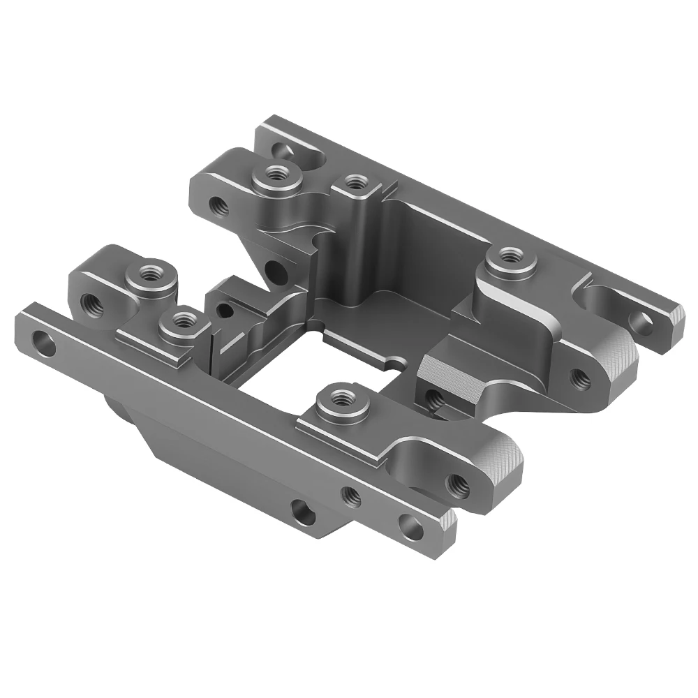 BDX RC سبائك الألومنيوم لوحة التزلج نقل جبل علبة التروس قاعدة مركز الإطار هدفين القفز حتى ل TRX4M 1/18 RC قطع غيار السيارات الزاحفة