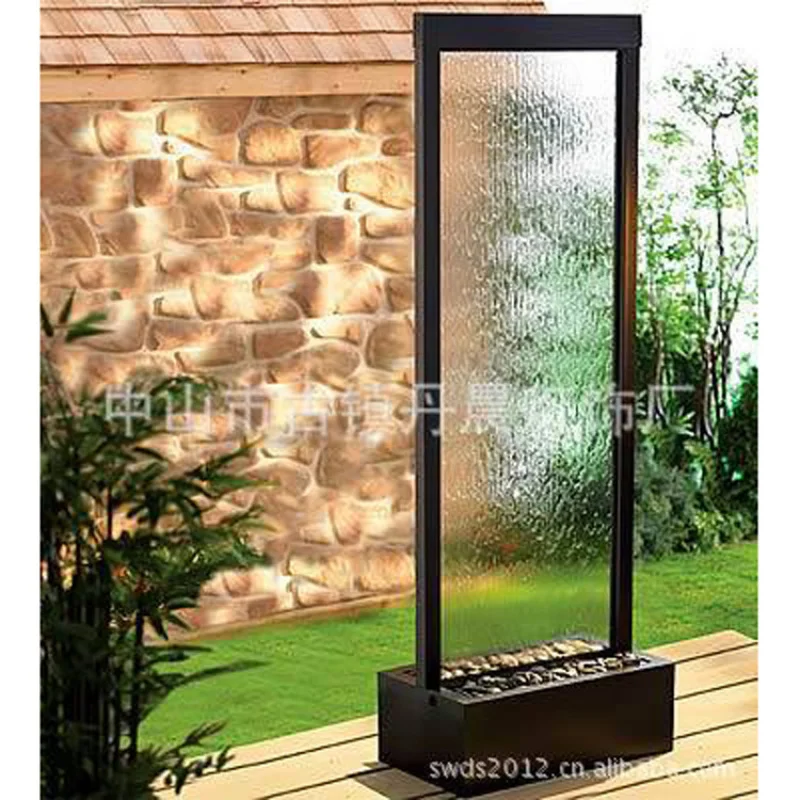 

Customized Flowing Wall Curtain Wall Curtain Screen, Glass Flowing Screen, Flowing Waterfall, Entrance P