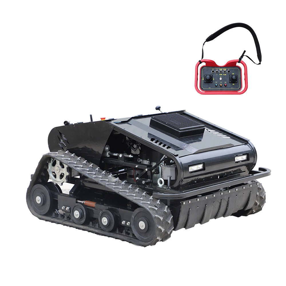

Masenter Crawler Lawn Mower Crawler With Snow Shovel Attachment Remote Control Crawler Lawn Mower