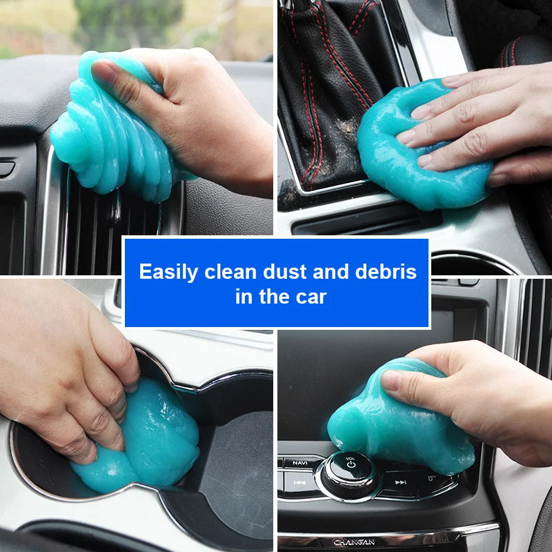 Multifunctional Car Cleaning Soft Glue Automobile Air Outlet Dedusting Gel Household Keyboard Gap Sticky Ash Soft Glue Gel