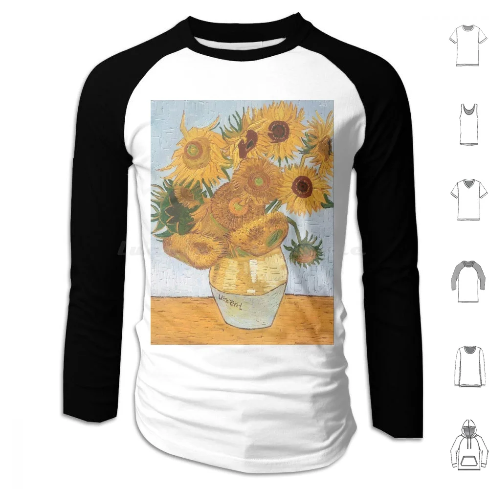 Van Gogh Sunflowers Hoodies Long Sleeve Van Gogh Sunflowers Van Gogh Sunflowers Van Gogh Sunflowers