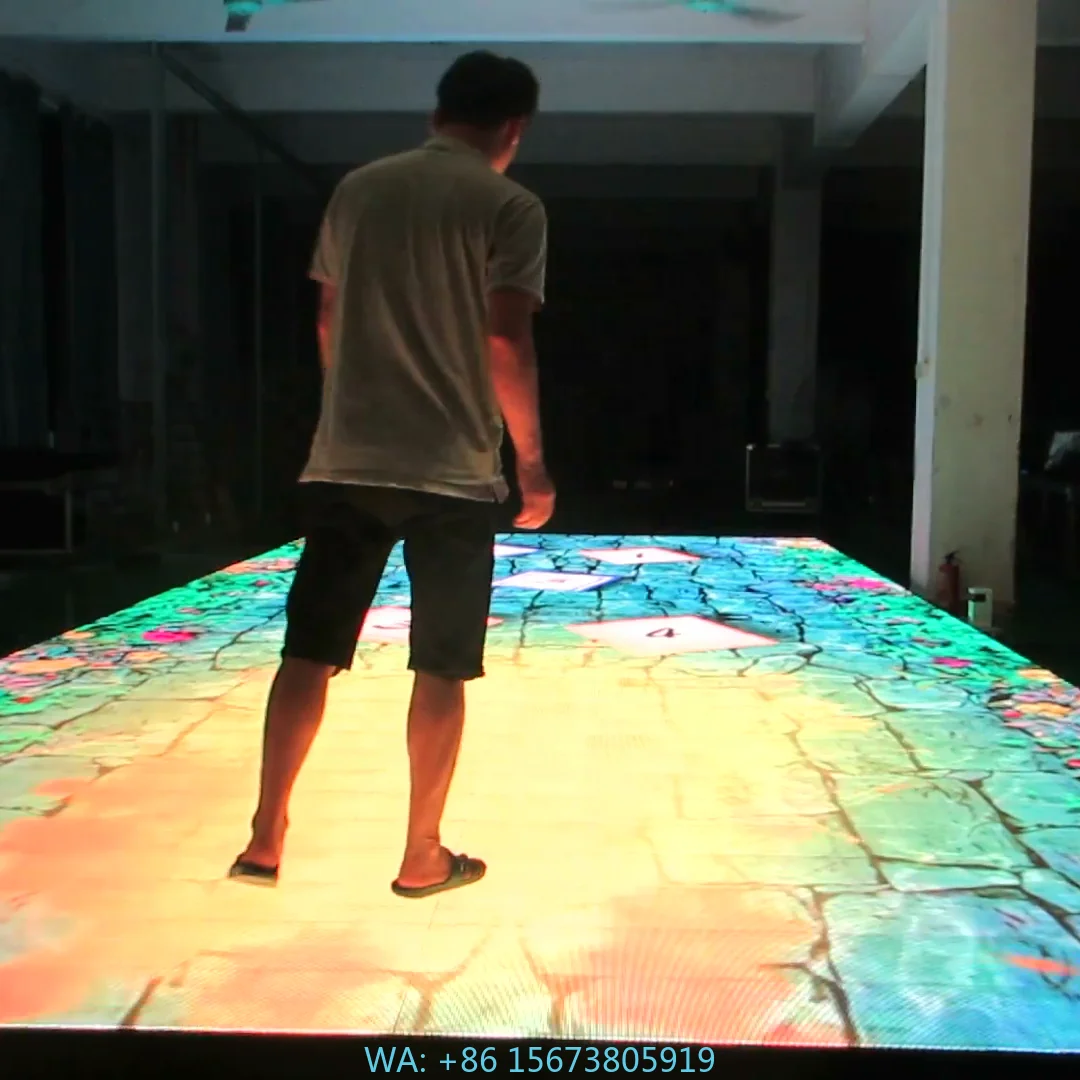 

Portable Programmable P6.25 Video 3d Interactive Activated Led Dance Floor Mat