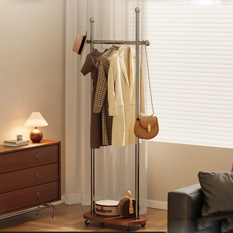rf-Indoor Standing Coat Racks Garment Hall Tree Organizer Metal Display Coat Racks Space Saving Floor