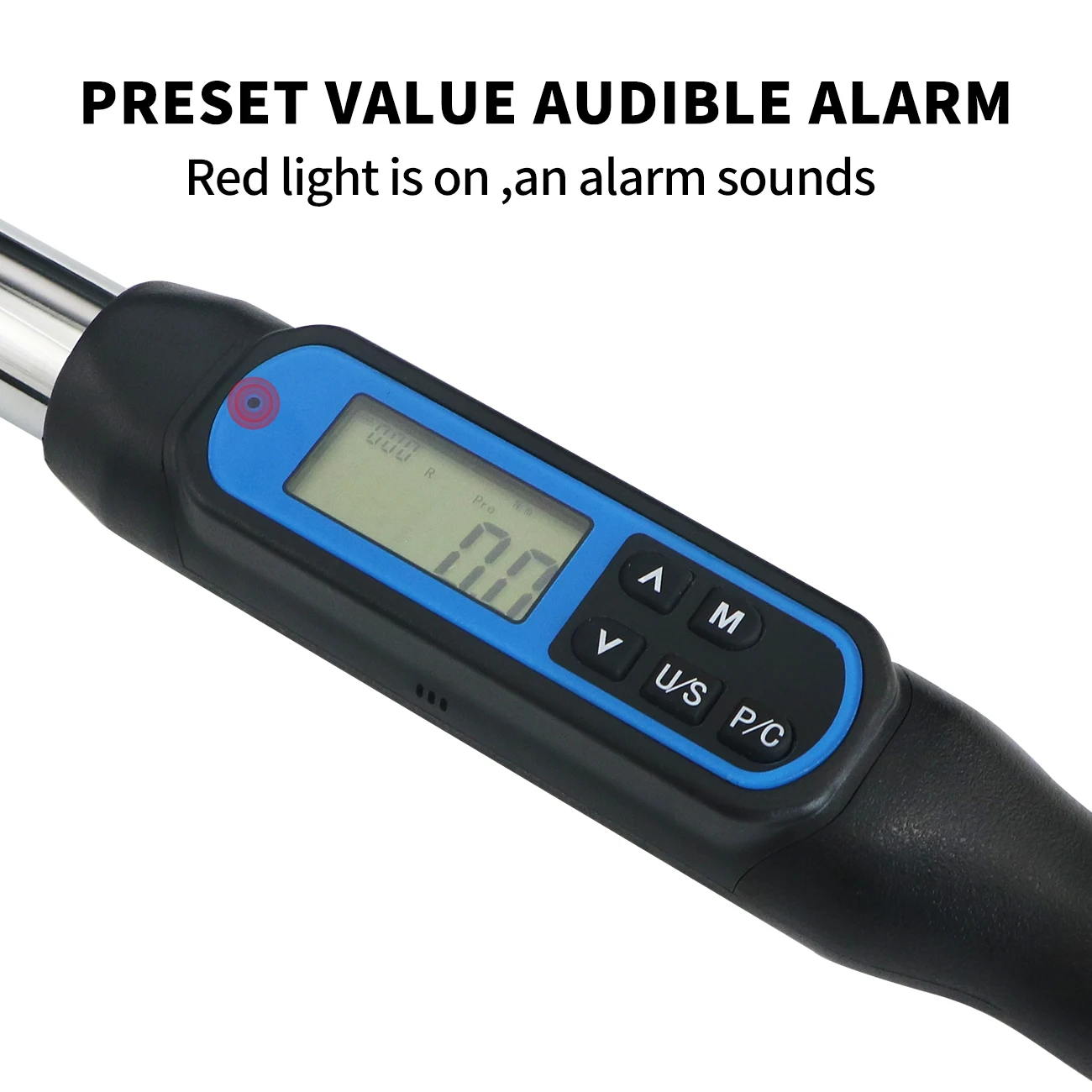 Shahe 3/4'' Large Screen Digital Torque Wrench Car Repairing Tool with Buzzer & LED Adjustable Preset Torque Wrench Tools