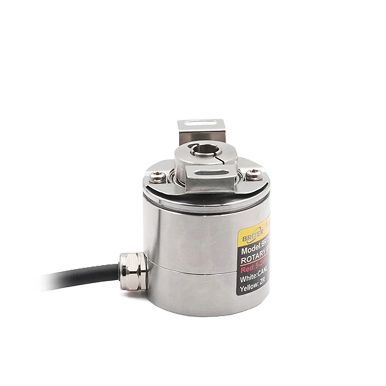 E6B2-C Incremental Rotary Encoder 4096 PPR High Resolution 8mm blind hollow NPN/PNP/Line Driver Outputs  IP68 Rated Waterproof