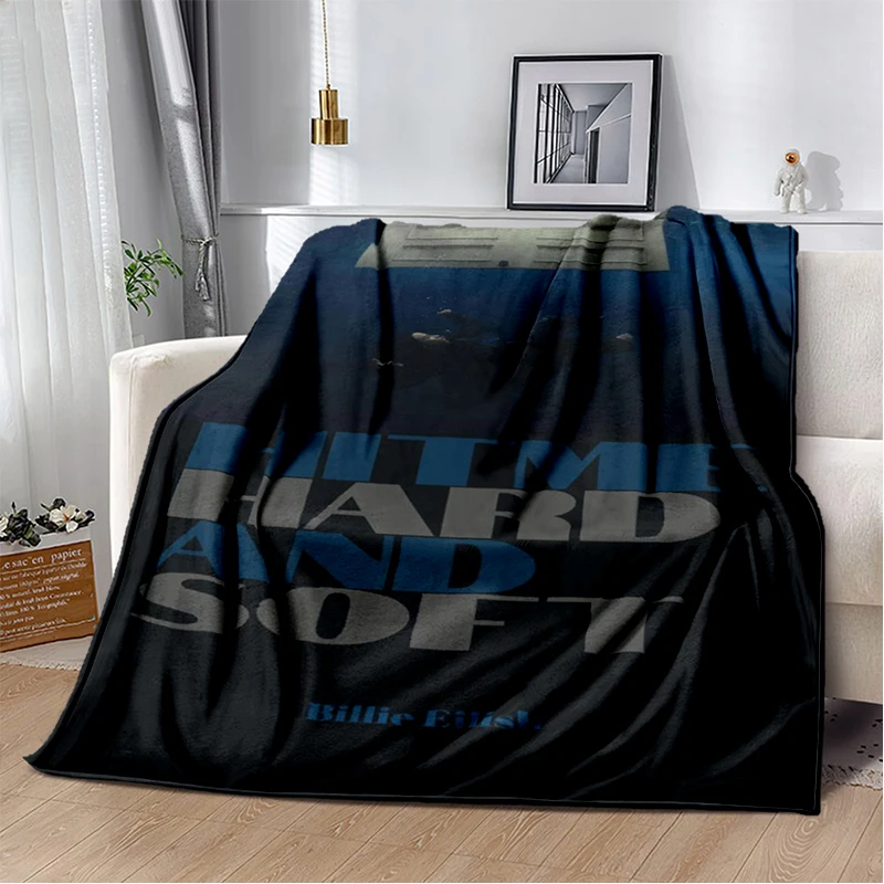 

3D Hit Me Hard and Soft Billie Eilish Singer Soft Flannel Blanket for Bed Bedroom Sofa Picnic,Throw Blanket for Cover Gift Kids