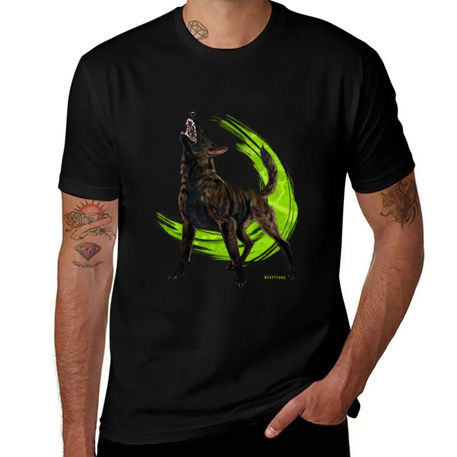

Dutch Shepherd | Lycan T-Shirt t shirts for man slim fit T-Shirt