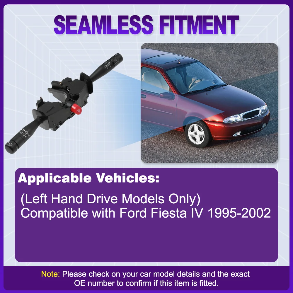 

Автомобильный указатель поворота, рулевая колонка, переключатель рычага стеклоочистителя 98FU13335AA 96FG13335AB для Ford Fiesta IV 1995-2002