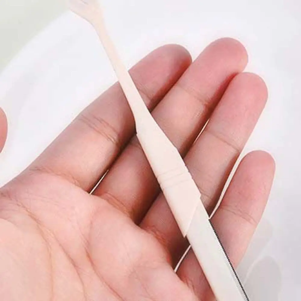 Herramienta de maquillaje de doble cabezal de acero inoxidable de seguridad, afeitadora moldeadora de cejas, maquinilla de afeitar para el pelo Facial, herramienta de afeitado de cejas, recortador de cejas