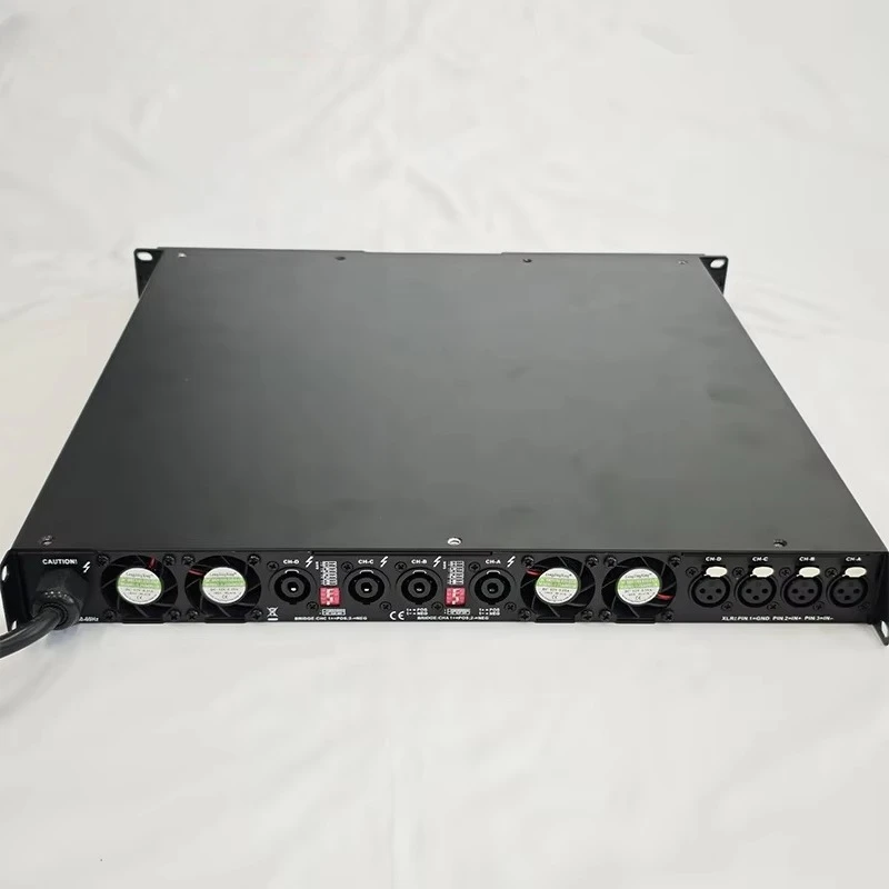 High Power Class D Amplifier 2850W*4CH Power Amplifier with Big Power and PFC Supply for Big Events Sound System