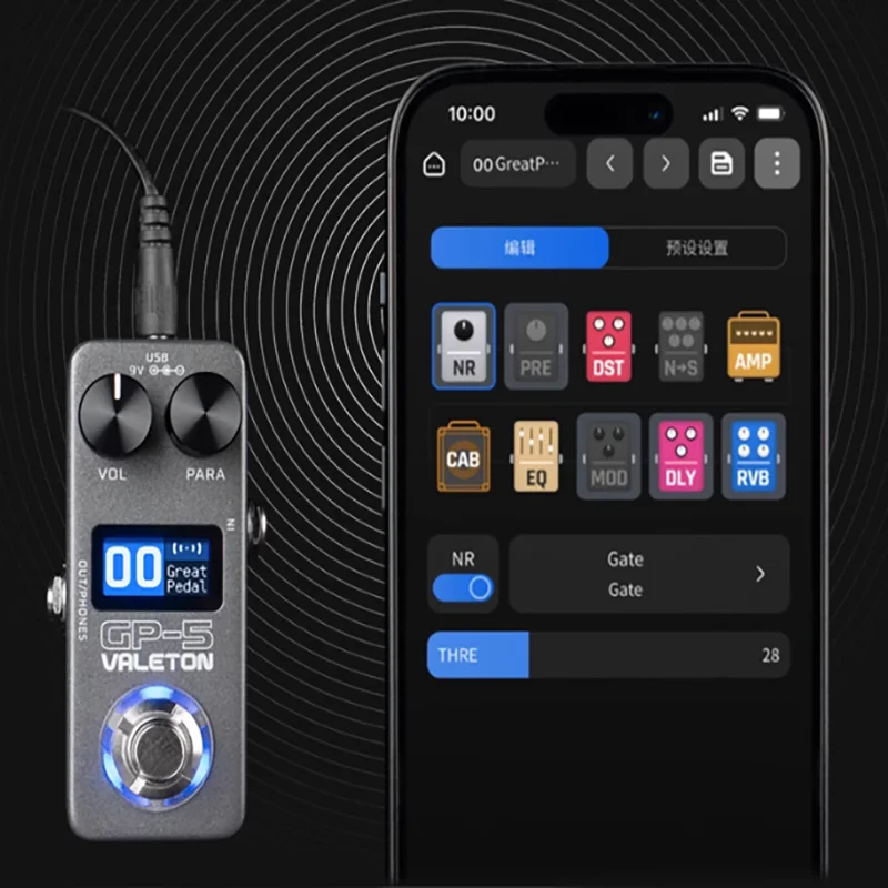 Valeton GP-5 Portable Digital Integrated Effects Processor/NAM&IR Loader Supports Loading Third-party Enclosure IR Files