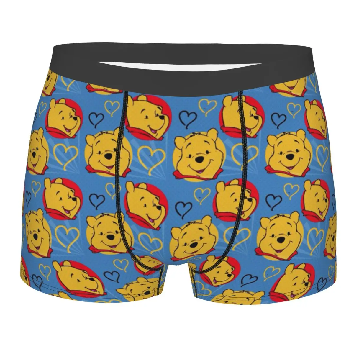 

Custom Cartoon Bear Winnie The Pooh Underwear Men Breathable Boxer Briefs Shorts Panties Soft Underpants For Homme