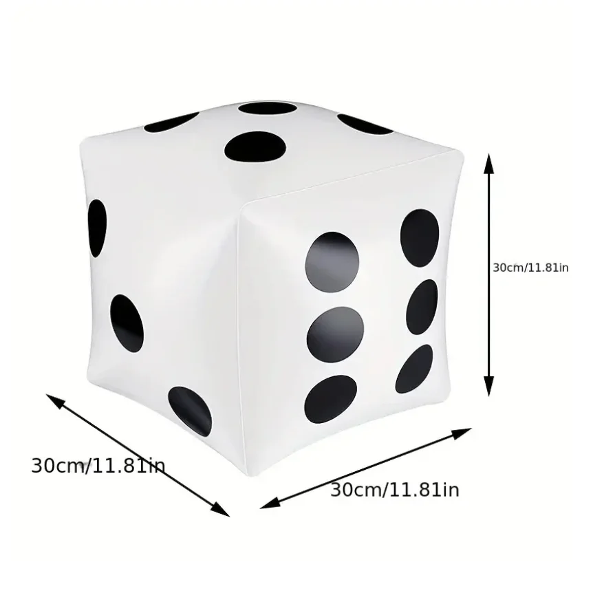 30 سنتيمتر متعة نفخ النرد لعبة مكعب النرد سطح المكتب لعبة الدعامة متعددة اللاعبين داخلي وخارجي لعبة كبيرة لعبة حفلة #3