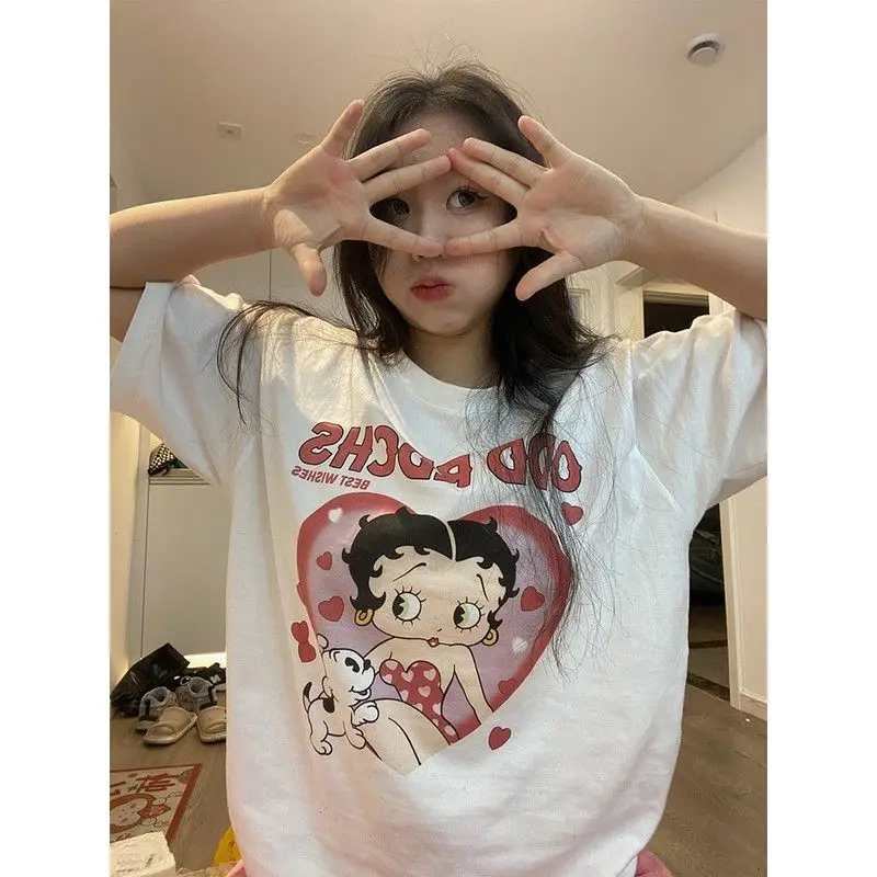 recommended-vintage-cartoon-betty-doll-sweet-cool-style-loose-short-sleeve-t-shirt-fashionable-casual-cotton-top-for-summer