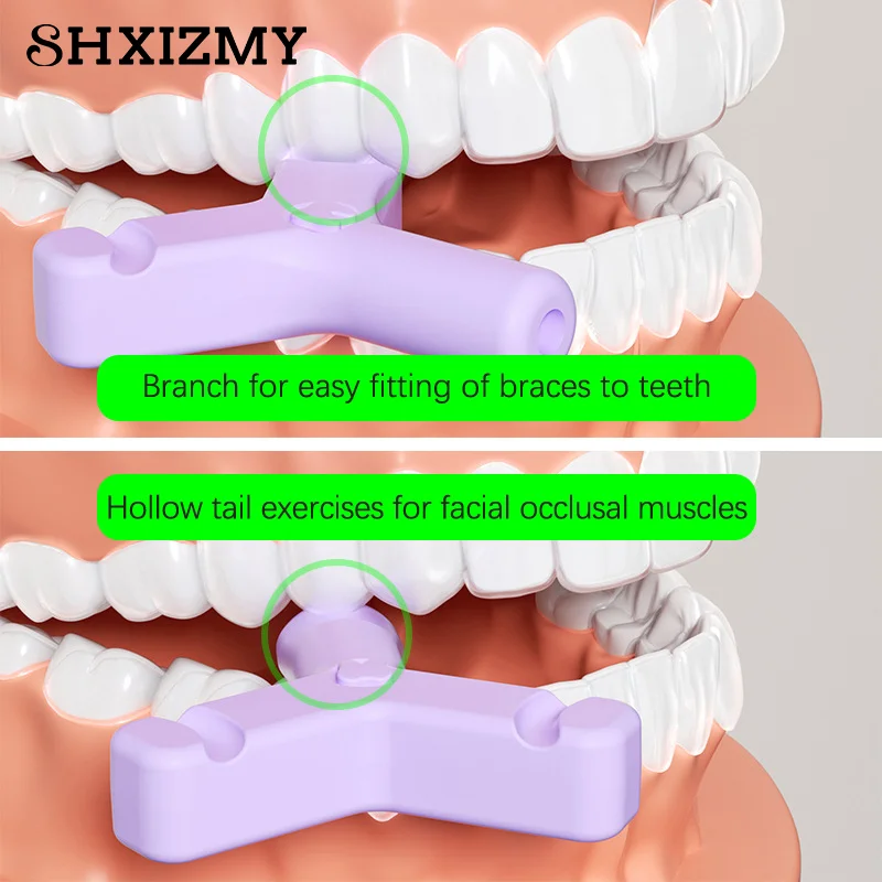 

1/4PCS Dental Aligner Chewies Silicone Teeth Stick Bite Orthodontic Bite Chewies Prevent Face Distortion Y Shaped