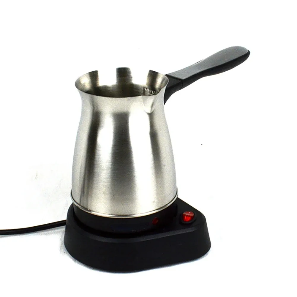 For New 220V 5 Cup  Turkish Greek Coffee Maker Stainless Steel Machine Moka Pot Stainless Steel Domestic Coffee Machine