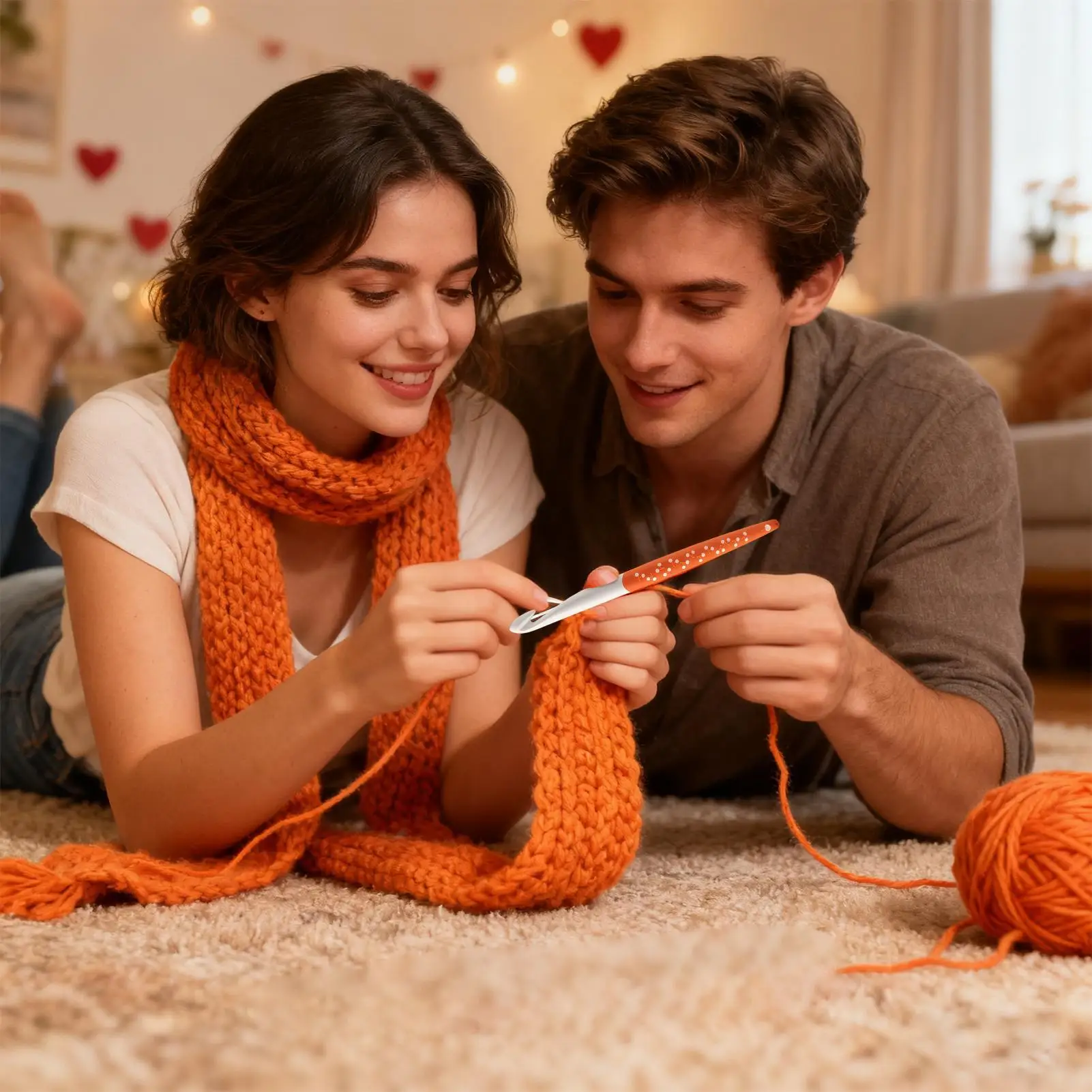 Haken voor haken Antislip grip Garen Kunst 6-delig Ergonomische haaknaalden voor jongens Meisjes Tieners Volwassenen Liefhebbers Moeder