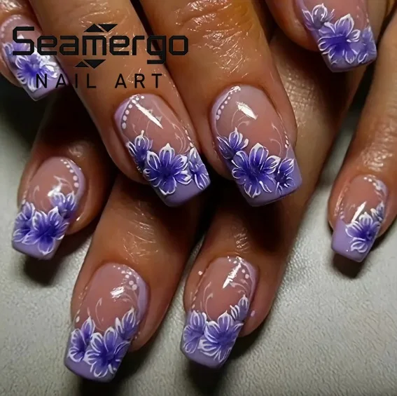 24PCS Spring Purple…