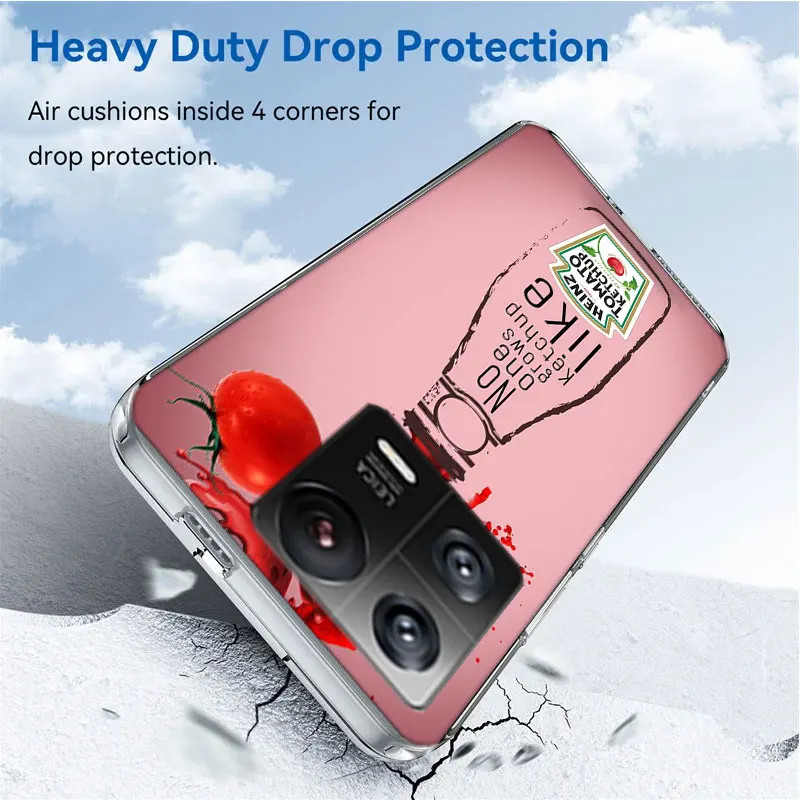 Cute Ins Heinz Tomato Ketchup Mustard Cases Phone For Xiaomi Mi 13 12 12T 12X 11 Ultra 11T 11i 10 Lite 10T Pro 9 9T 8 CC9E 6X 5X