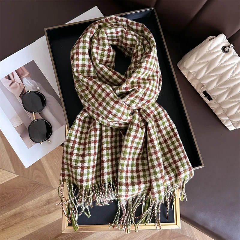 New Cashmere Imitation Fashion Scarf Wraps Men Women Autumn Winter Warm Scarves Unisex Thickening Shawl Neckerchief Accessories