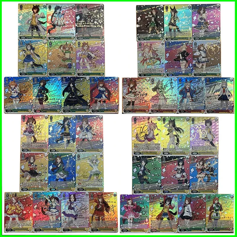 Anime Characters DIY Collectible Cards Jewelry Bonney Pretty Derby Rin Laser Flash Cards Boys Play Toys Christmas Birthday Gifts