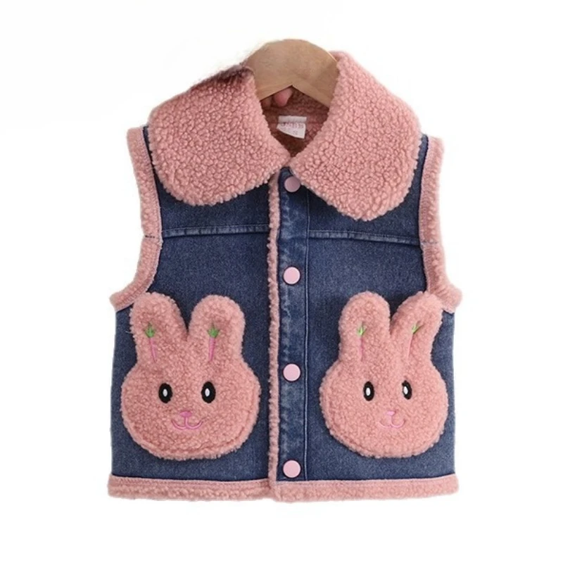 

New Winter Baby Clothes Children Girls Cute Thicken Warm Vest Toddler Clothing Infant Fashion Casual Costume Kids Sportswear