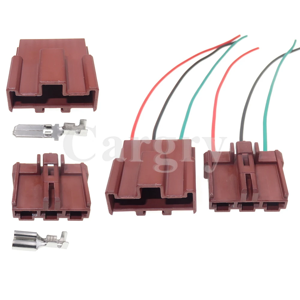 1 Set 3P 6098-0222 6098-0220 AC Assembly Male Female Docking Connector Car Wiring Terminal Socket Auto Modification Plugs