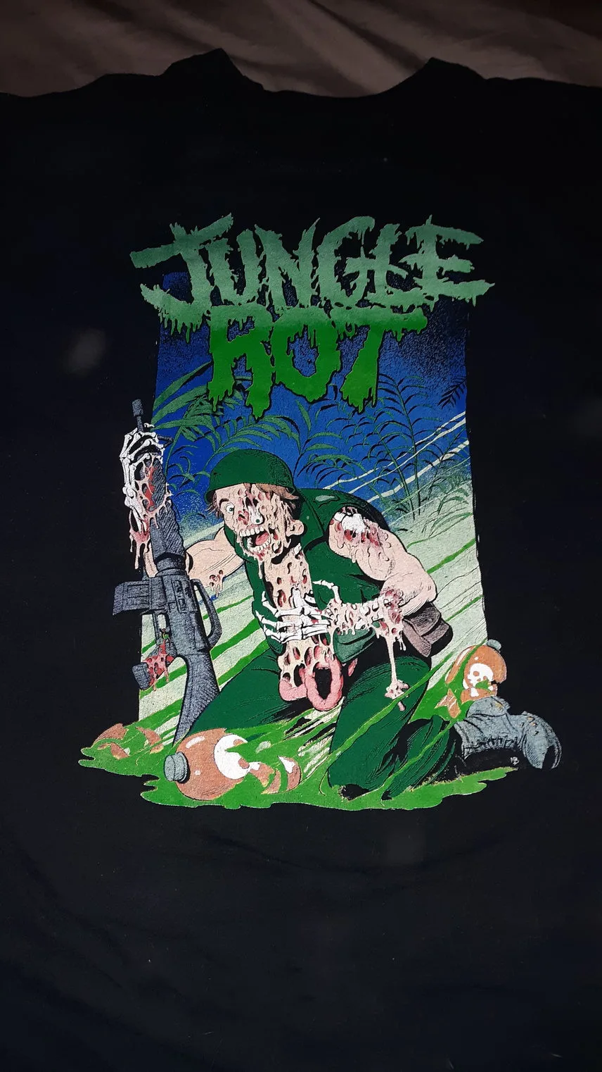 Jungle Rot For Friends Black T Shirt Cotton All Size JK497