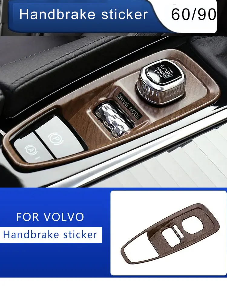 Elektronische Handbremse Dekoration Abdeckung Handbremse Zündschloss Innendekoration für Volvo S90 XC90 V90 XC60 S60 V60 – Detail 1