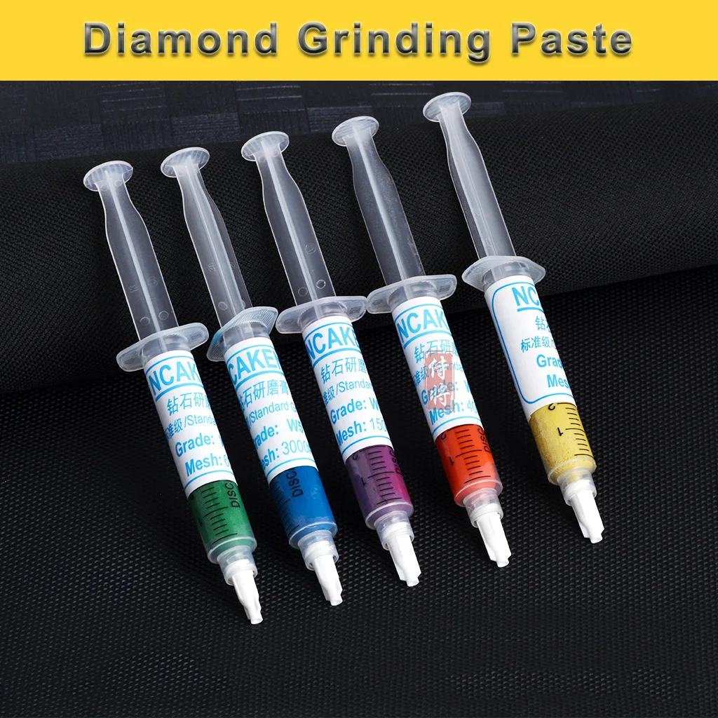 W0.5-W40 Diamond Polishing Lapping Pastes Compound Syringes For Jewelry Jade Metal mold Mirror polishing paste Scratch repair