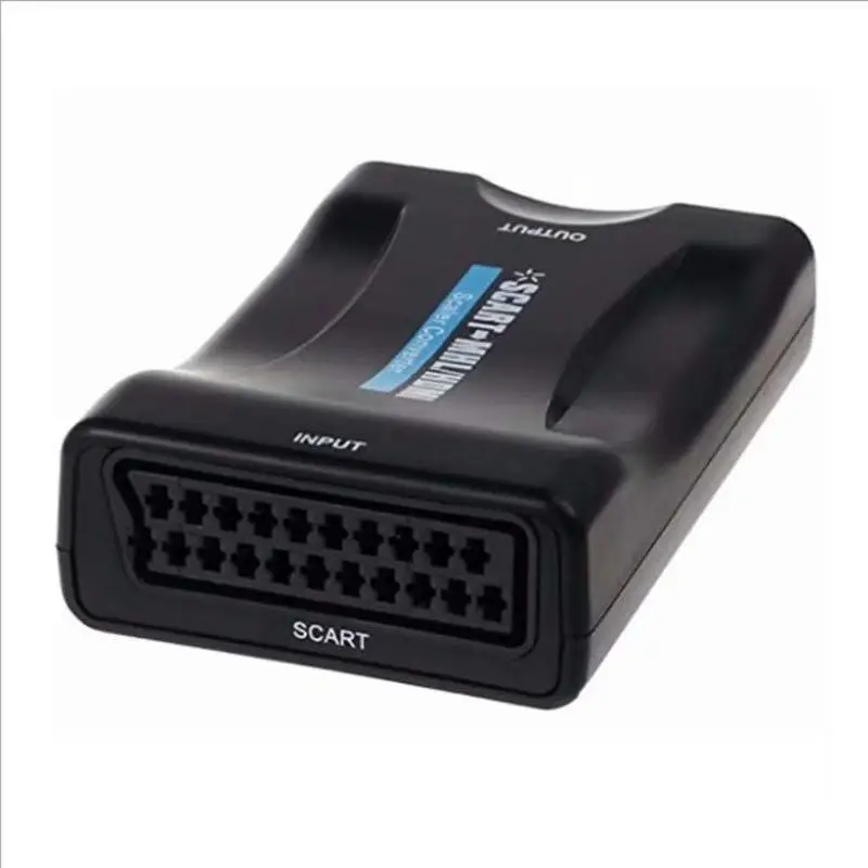 محول SCART إلى HDMI متوافق 1080P محول صوت فيديو راقي للتلفزيون DVD لصندوق السماء STB التوصيل والتشغيل كابل تيار مستمر للتلفزيون عالي الدقة