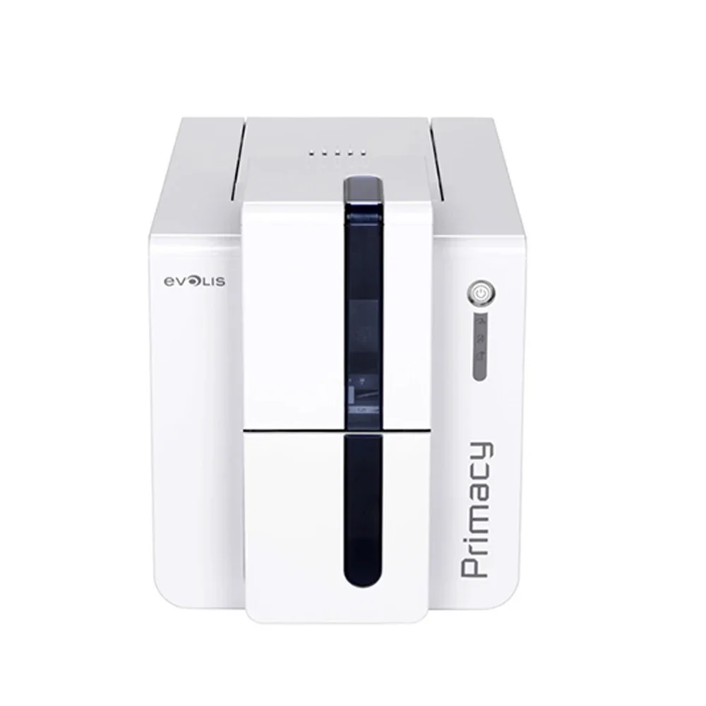 The Evolis Primacy is a PVC plastic ID card printer for double-sided cards