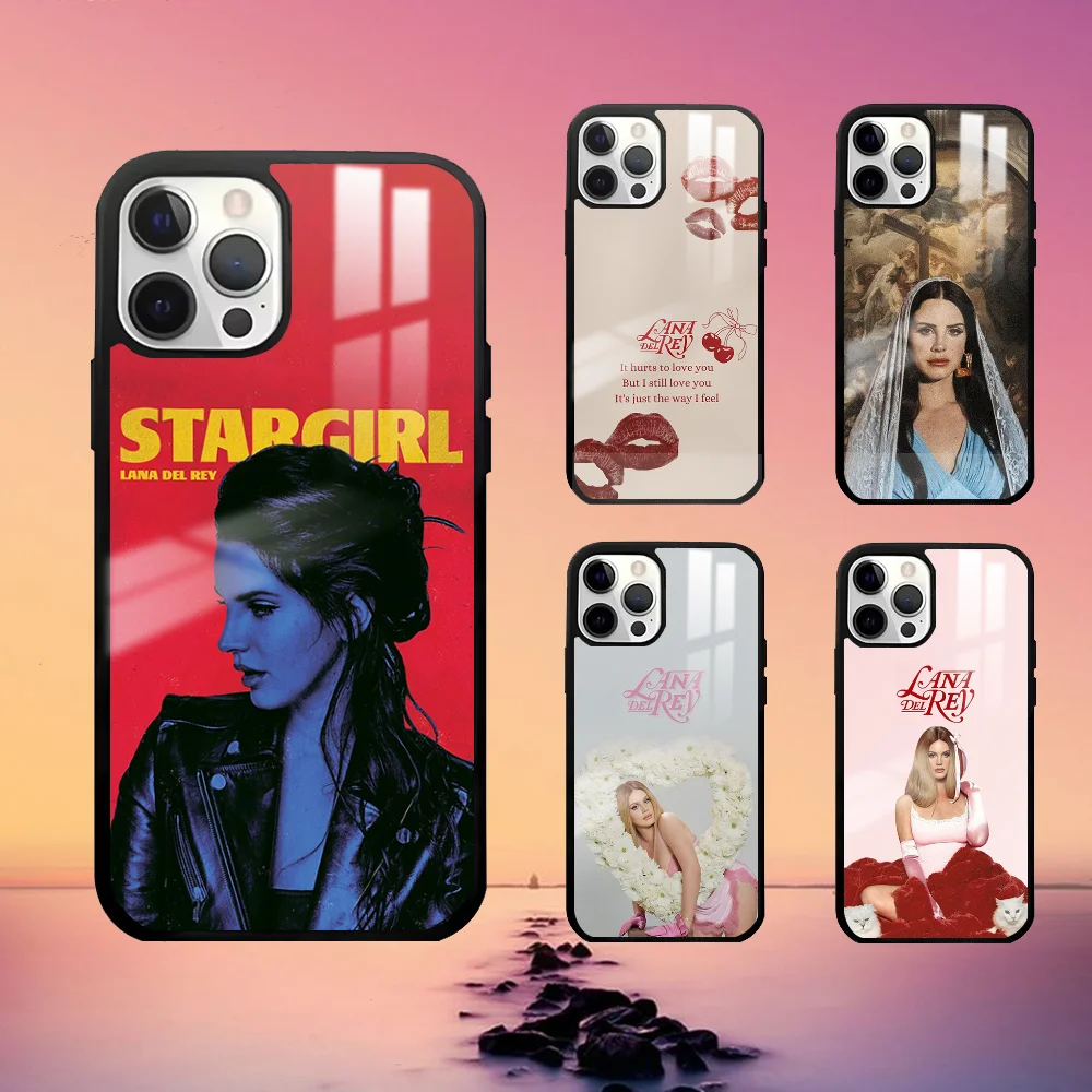 L-Lana D-Del R-Rey Singer Phone Case For iPhone 16 15 14 13 12 11 Pro Max Plus Mini Fashion High Quality mirror phone case