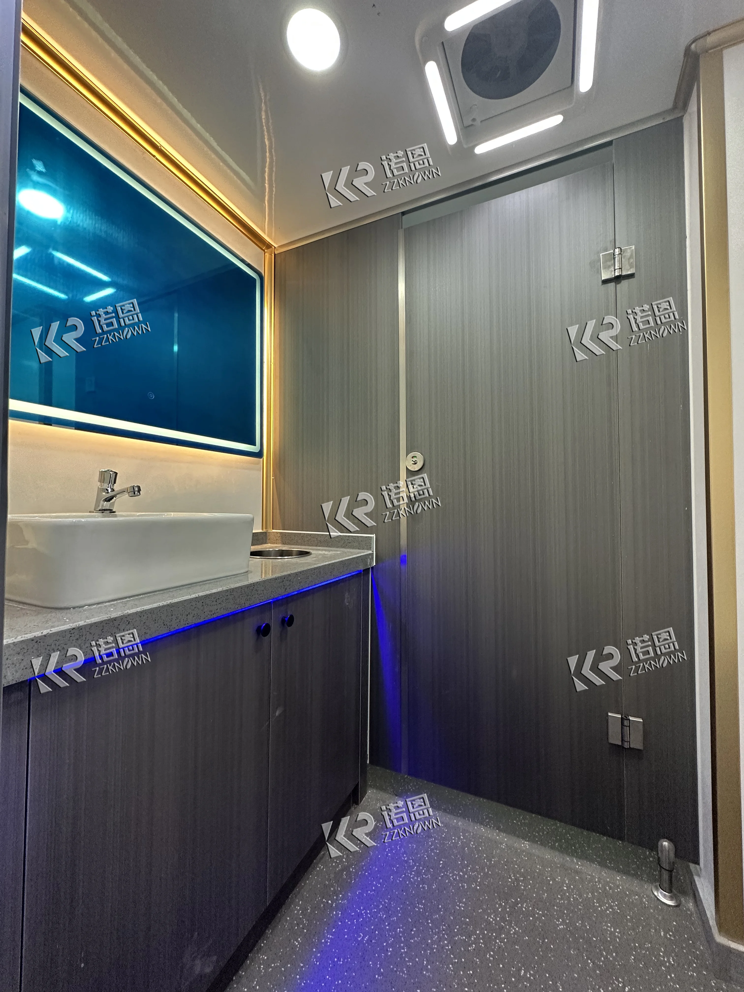 Produsen Prefab Toilet Berkemah Trailer Toilet Mewah Trailer Toilet Toilet Kamar Mandi Pancuran Luar Ruangan Portabel