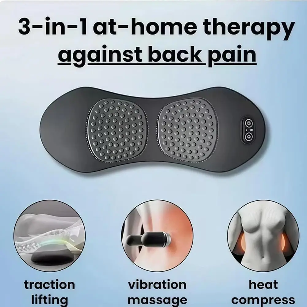 Sciatica & Spine Pain Massager - 3-in-1 Back Massager, Triple Fusion Massager